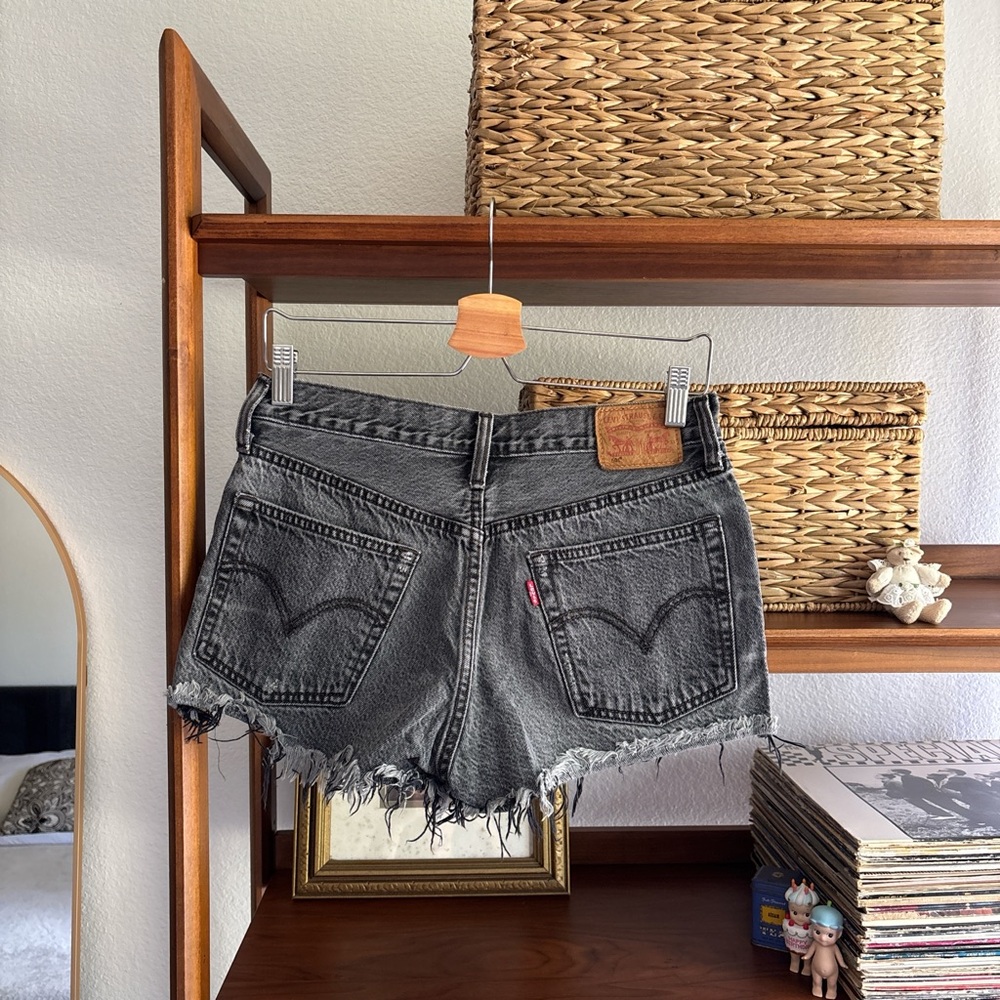 Levi's Black Denim Women Shorts